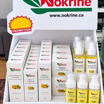 Présentoir des produits Nokrine