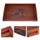 Plateau en bois rectangulaire 2