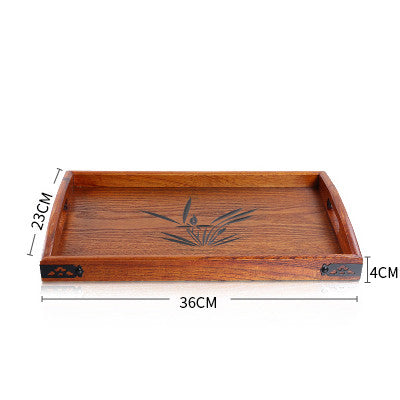 Plateau en bois rectangulaire 4