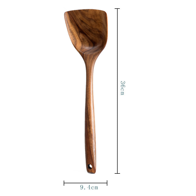 Ensemble de cuillères à spatule en bois d'acacia 2