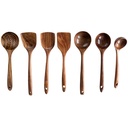 Ensemble de cuillères à spatule en bois d'acacia 4