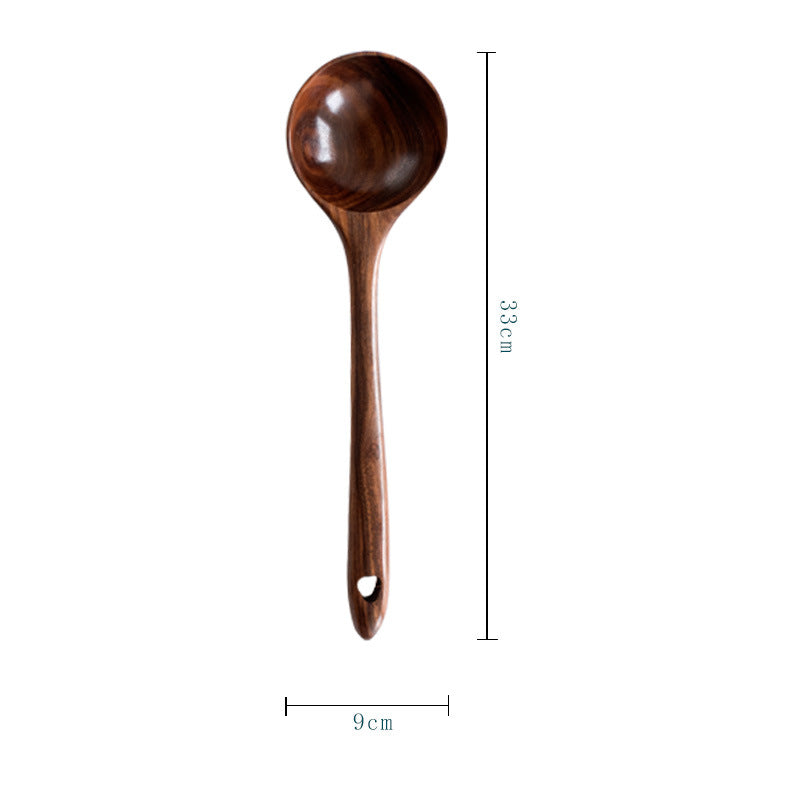 Ensemble de cuillères à spatule en bois d'acacia 5