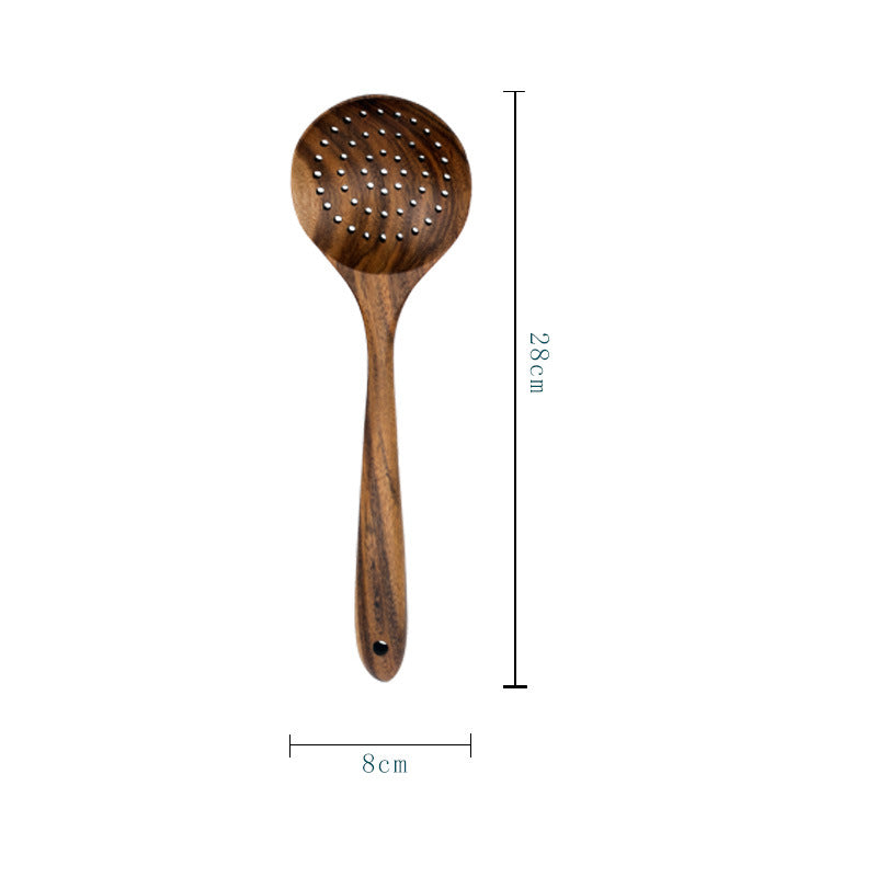 Ensemble de cuillères à spatule en bois d'acacia 6