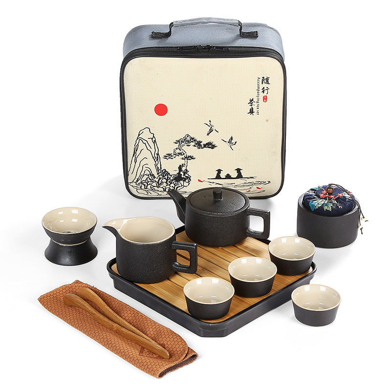 Service à thé japonais en poterie 4