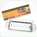 Grille portable  14 clips en Fente En Acier Inoxydable pour BBQ 6