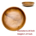 Ensemble de plat et assiette en bois d'acacia 5