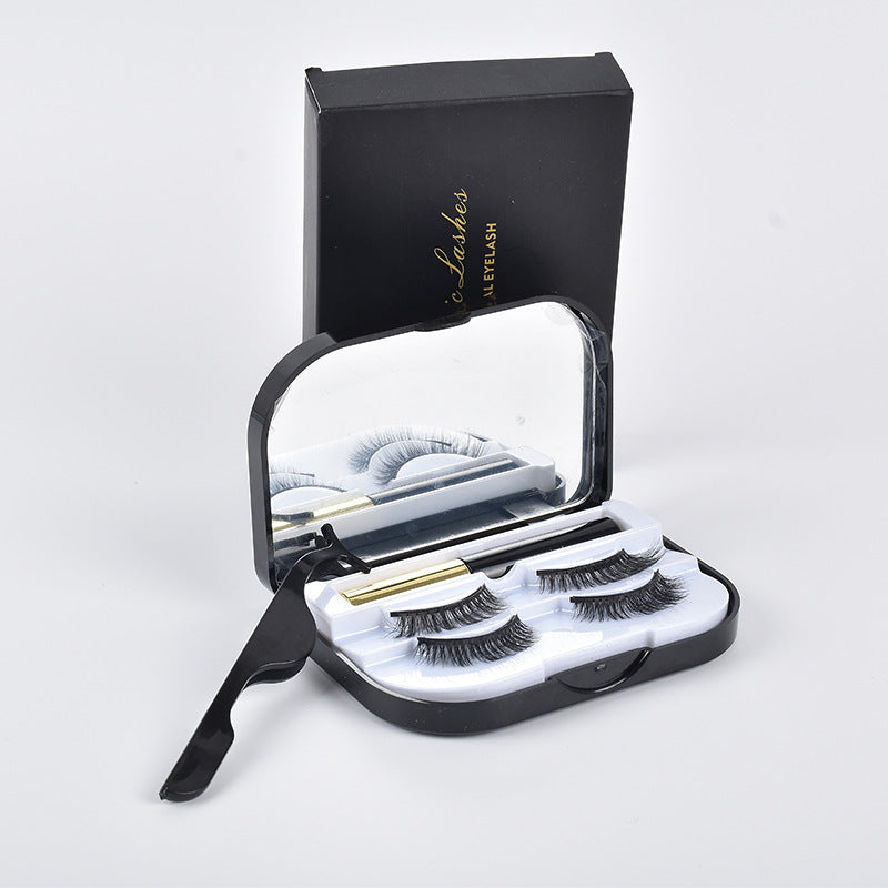 Deux Paires De Cils Magnétiques + Eyeliner et applicateur 2