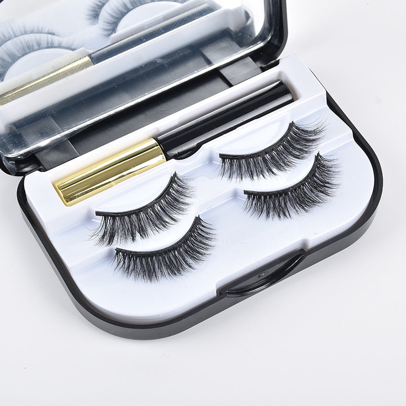 Deux Paires De Cils Magnétiques + Eyeliner et applicateur 3