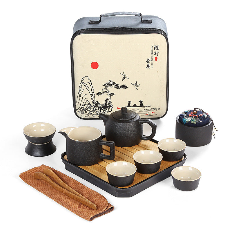 Service à thé japonais en poterie (4 style)