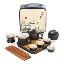 Service à thé japonais en poterie