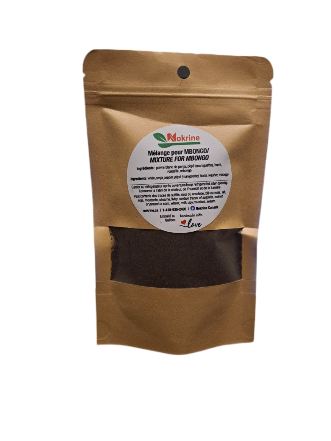 Sachet du mélange d'épices Nokrine pour Mbongo